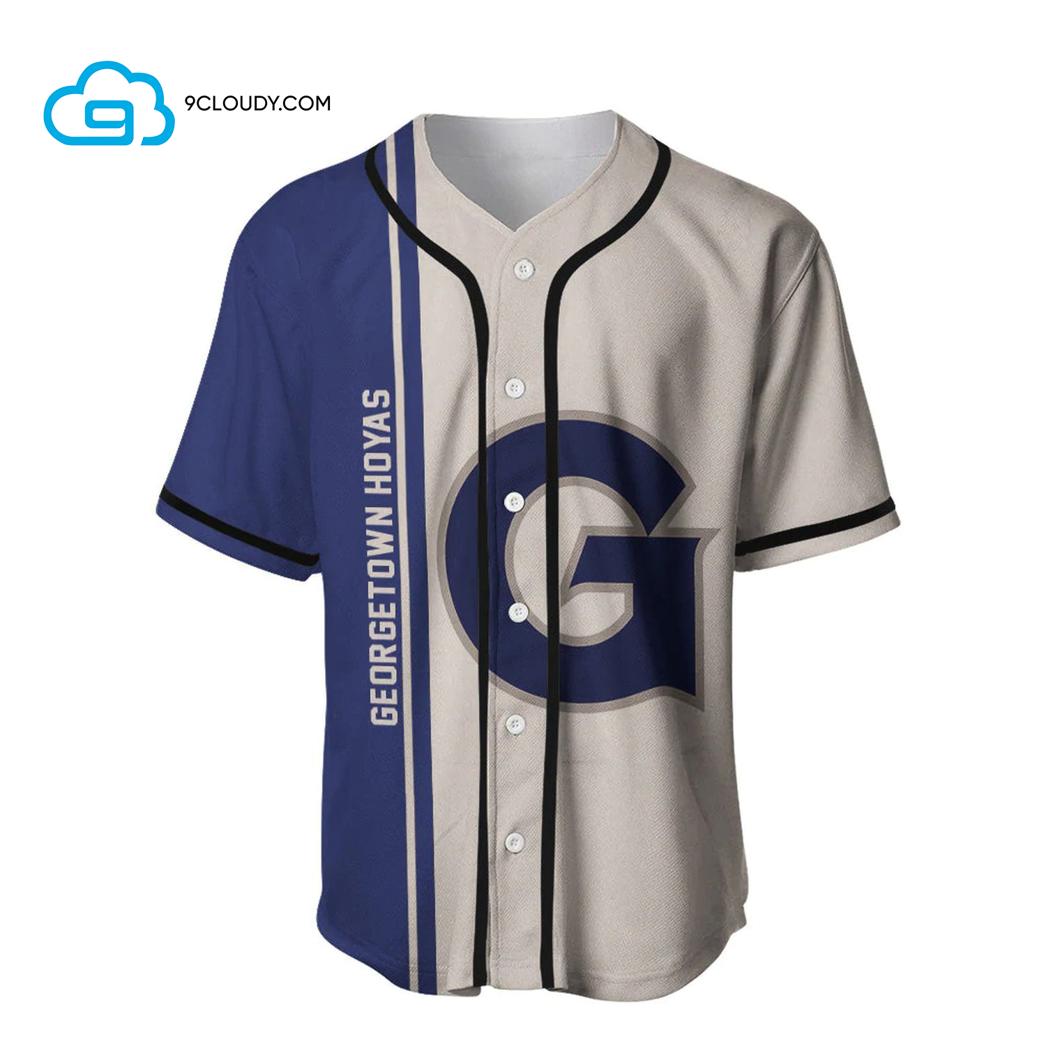 Georgetown Hoyas Full Printing Baseball Jersey