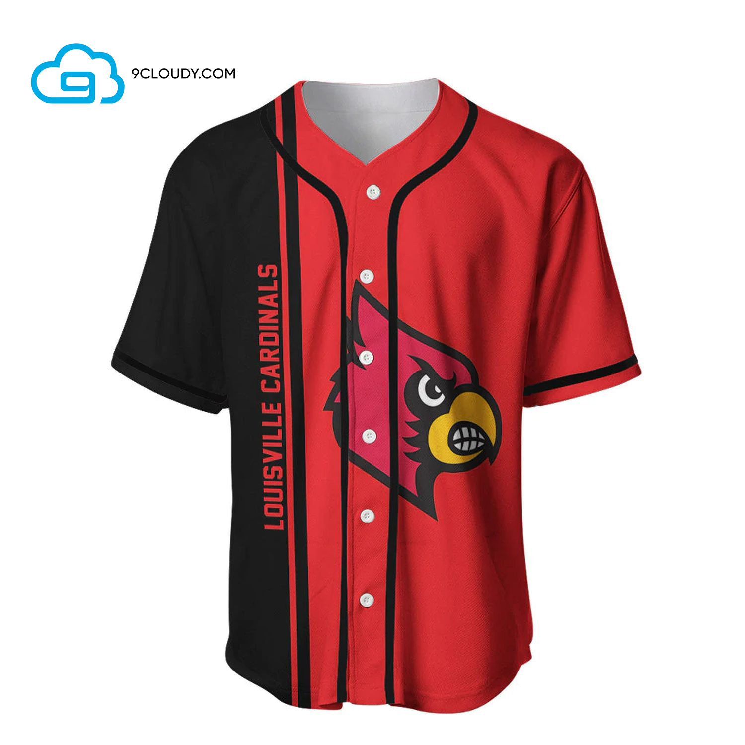 Louisville Cardinals Full Printing Baseball Jersey